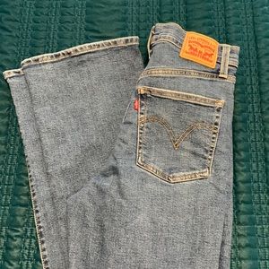 Levi’s rib cage boot button fly jeans